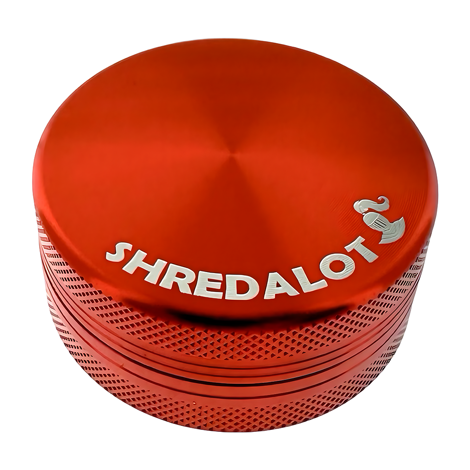 Sir Shredalot 2 Piece Metal Herb Grinder - 63mm - Discreet Smoker
