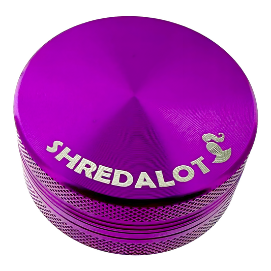 Sir Shredalot 2 Piece Metal Herb Grinder - 50mm - Discreet Smoker