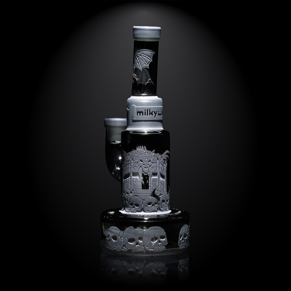 Temple of the Dragon 8" Dab Rig - Discreet Smoker