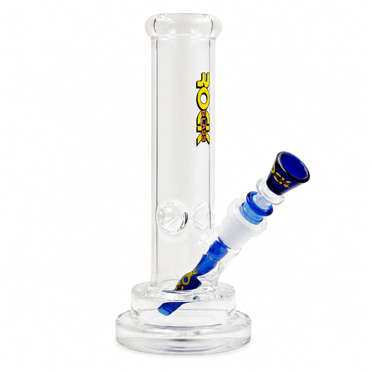 Rock Glass Crystal Tide 10" Beaker Bong - Discreet Smoker