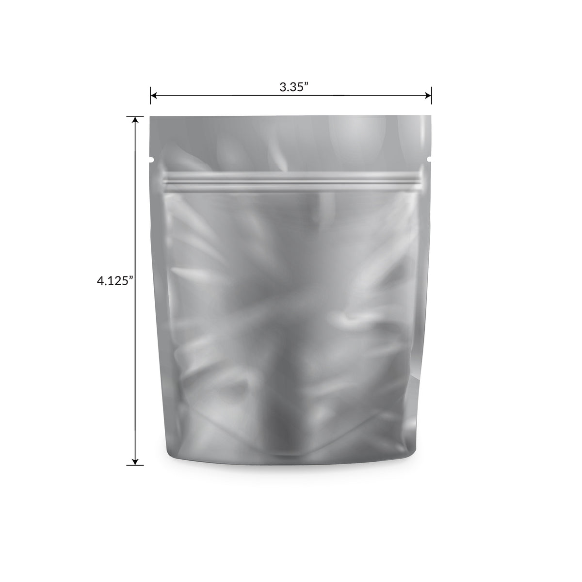 Loud Lock 1 Gram Mylar Smell Proof Vacuum Seal Bags - 100 Count White/Clear - Discreet Smoker