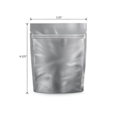 Loud Lock 1 Gram Mylar Smell Proof Vacuum Seal Bags - 100 Count White/Clear - Discreet Smoker