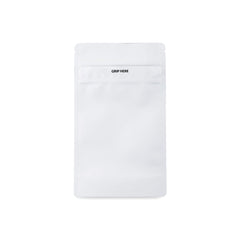 Loud Lock 1/4 Grip N Pull Mylar Smell Proof Child Safe Vacuum Seal Bags - 100 Count All White - Discreet Smoker