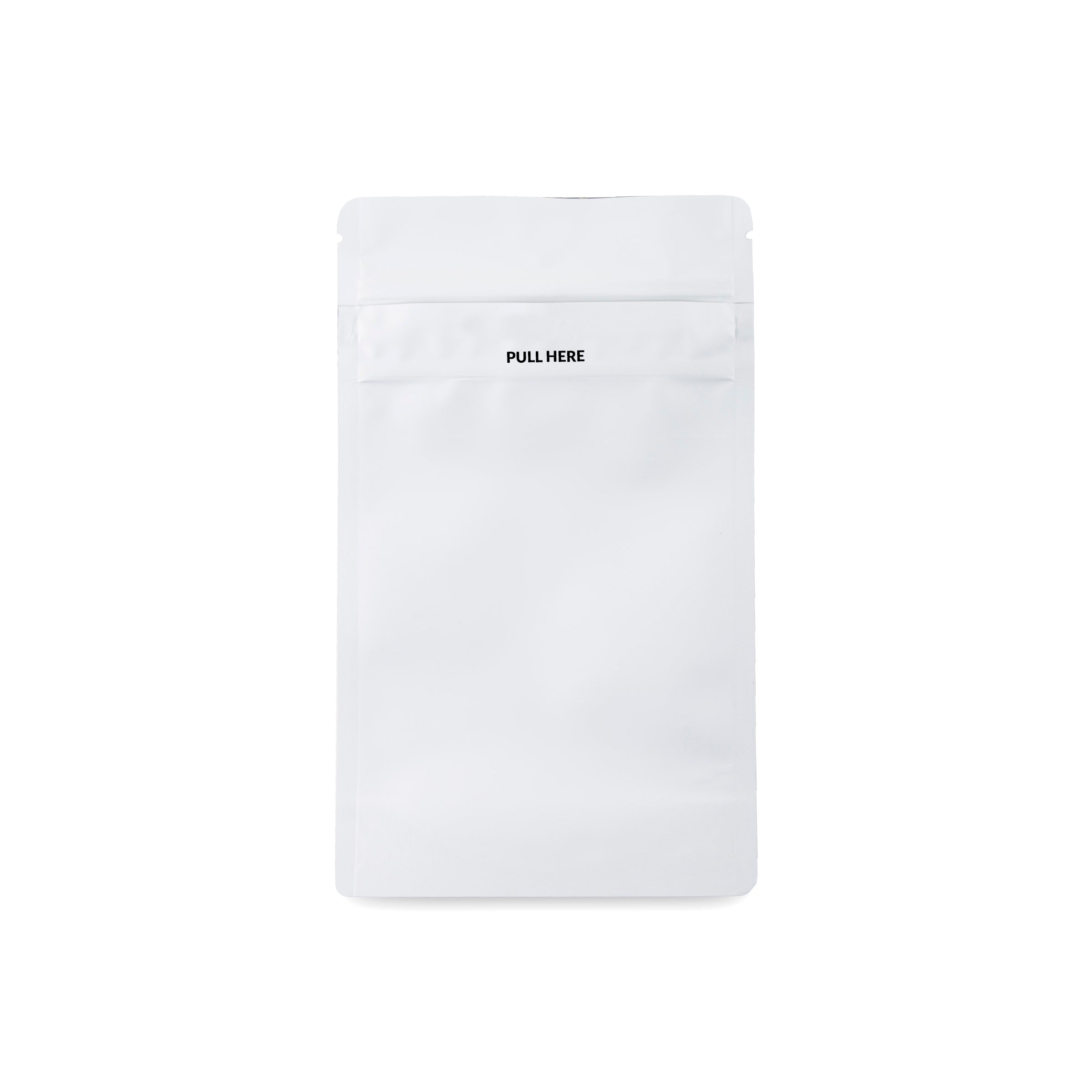 Loud Lock 1/4 Grip N Pull Mylar Smell Proof Child Safe Vacuum Seal Bags - 100 Count All White - Discreet Smoker