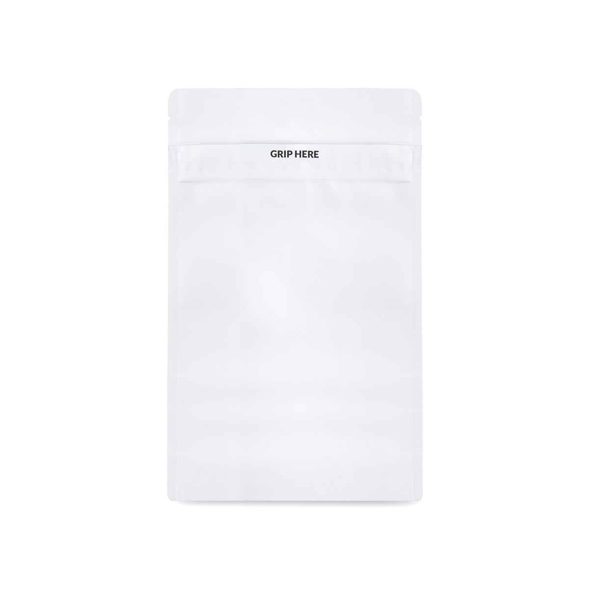 Loud Lock 1/2 Grip N Pull Mylar Smell Proof Child Safe Vacuum Seal Bags - 100 Count All White - Discreet Smoker