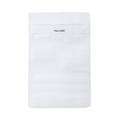 Loud Lock 1 Ounce Grip N Pull Mylar Smell Proof Child Safe Vacuum Seal Bags - 100 Count All White - Discreet Smoker