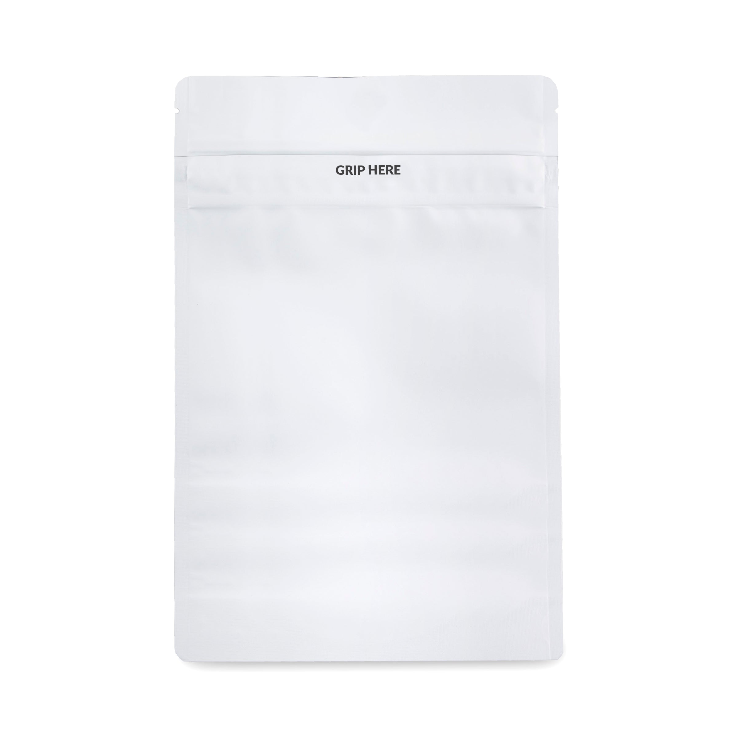 Loud Lock 1 Ounce Grip N Pull Mylar Smell Proof Child Safe Vacuum Seal Bags - 100 Count All White - Discreet Smoker