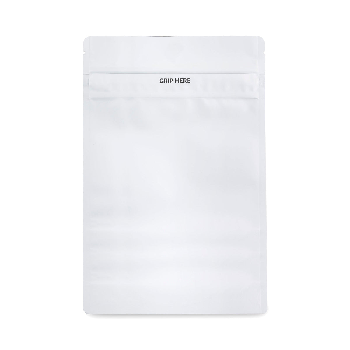 Loud Lock 1 Ounce Grip N Pull Mylar Smell Proof Child Safe Vacuum Seal Bags - 100 Count All White - Discreet Smoker