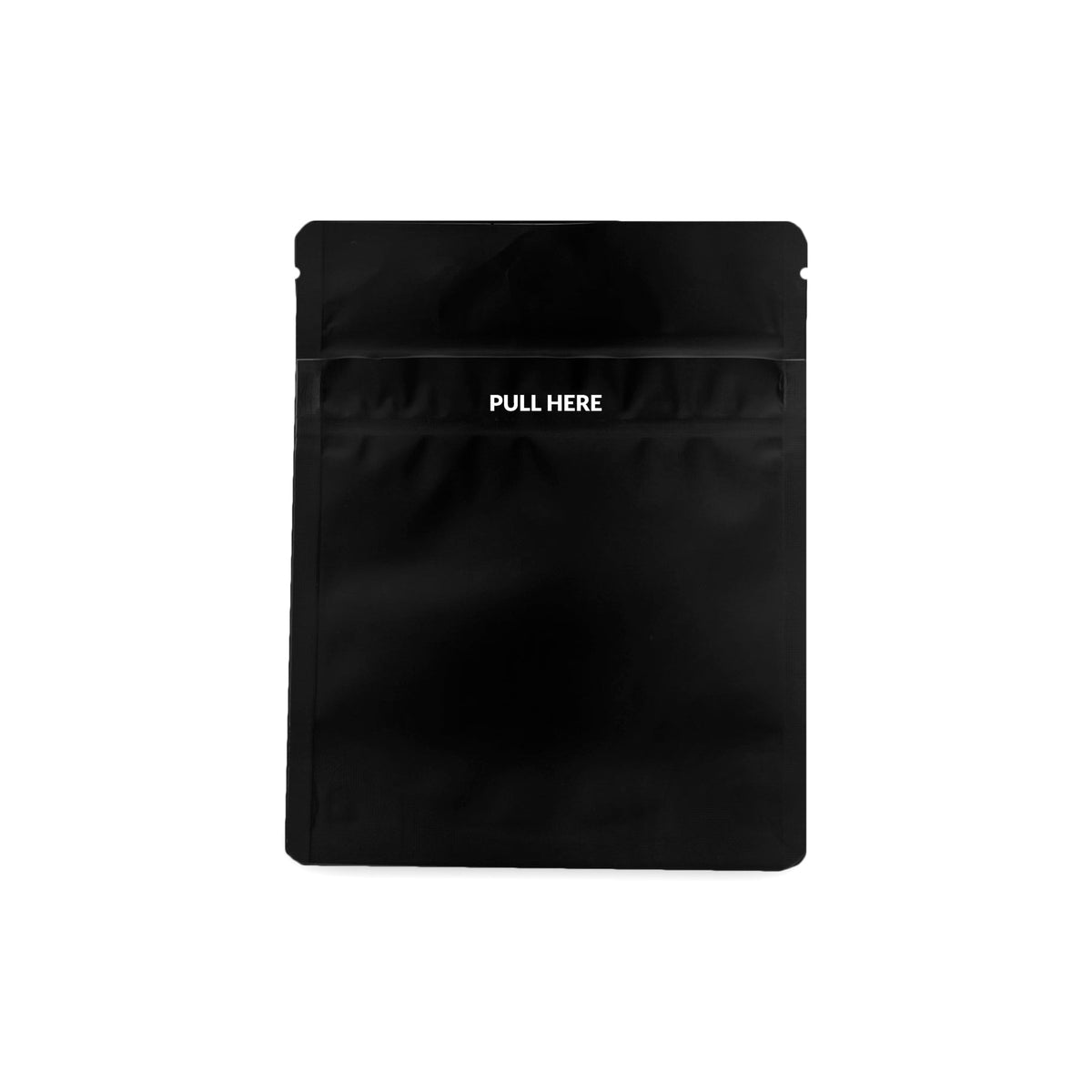 Loud Lock 1/8 Grip N Pull Mylar Smell Proof Child Safe Vacuum Seal Bags - 100 Count All Black - Discreet Smoker