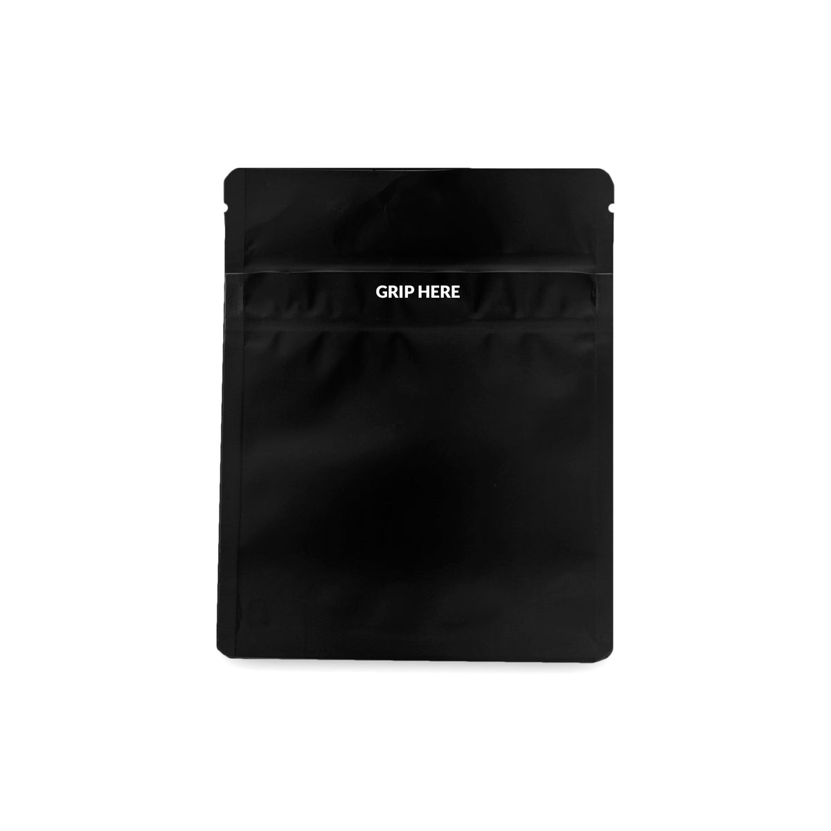 Loud Lock 1/8 Grip N Pull Mylar Smell Proof Child Safe Vacuum Seal Bags - 100 Count All Black - Discreet Smoker