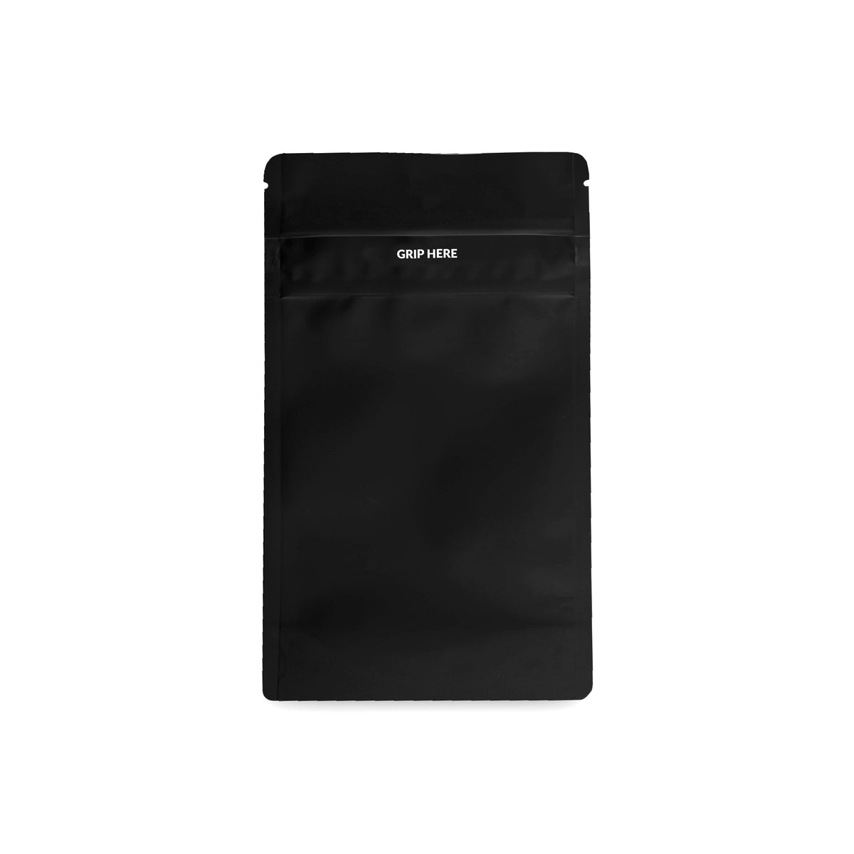 Loud Lock 1/4 Grip N Pull Mylar Smell Proof Child Safe Vacuum Seal Bags - 100 Count All Black - Discreet Smoker
