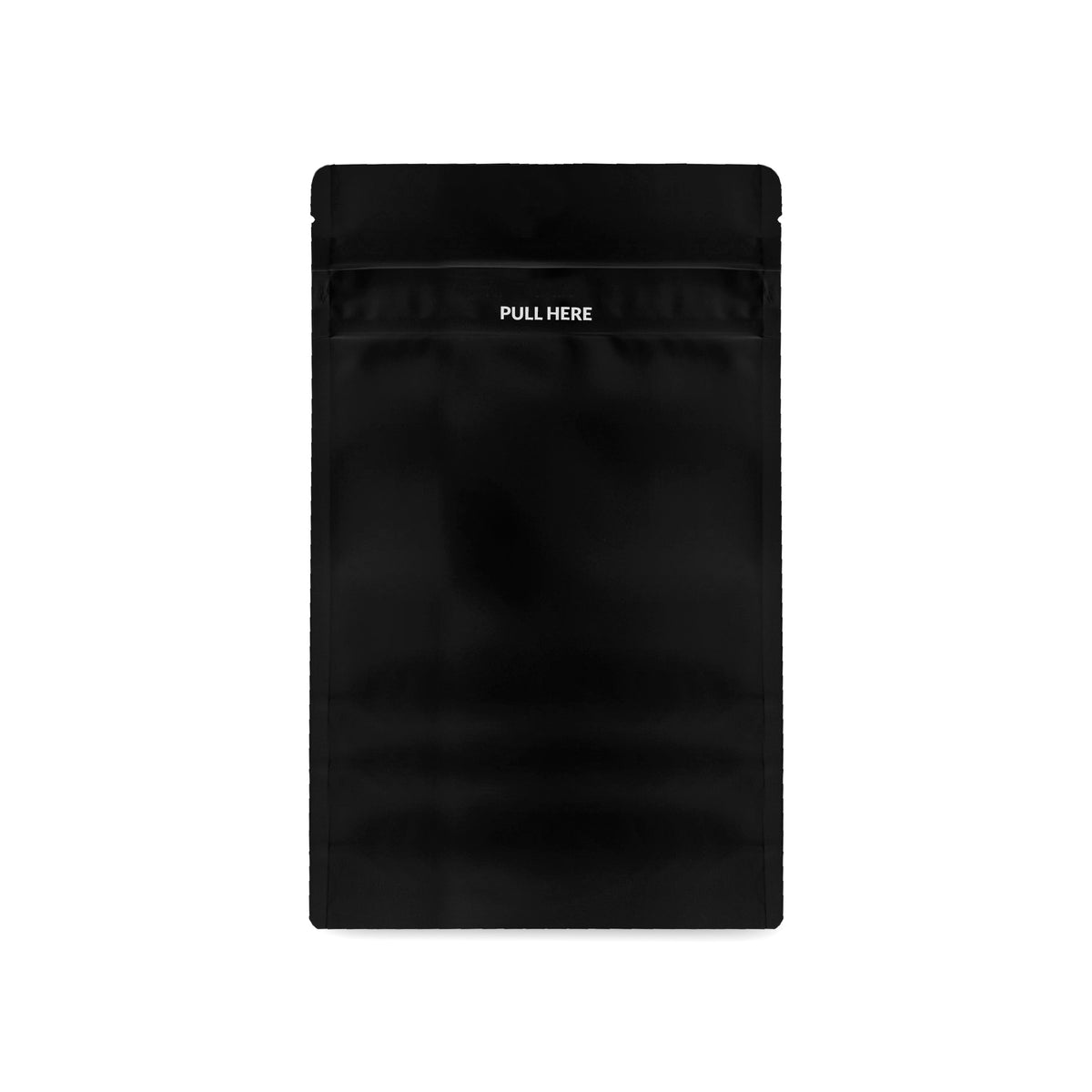Loud Lock 1/2 Grip N Pull Mylar Smell Proof Child Safe Vacuum Seal Bags - 100 Count All Black - Discreet Smoker