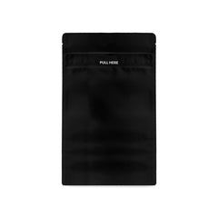 Loud Lock 1/2 Grip N Pull Mylar Smell Proof Child Safe Vacuum Seal Bags - 100 Count All Black - Discreet Smoker