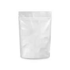 Loud Lock 1/8 Ounce Mylar Smell Proof Vacuum Seal Bags - 100 Count All White - Discreet Smoker