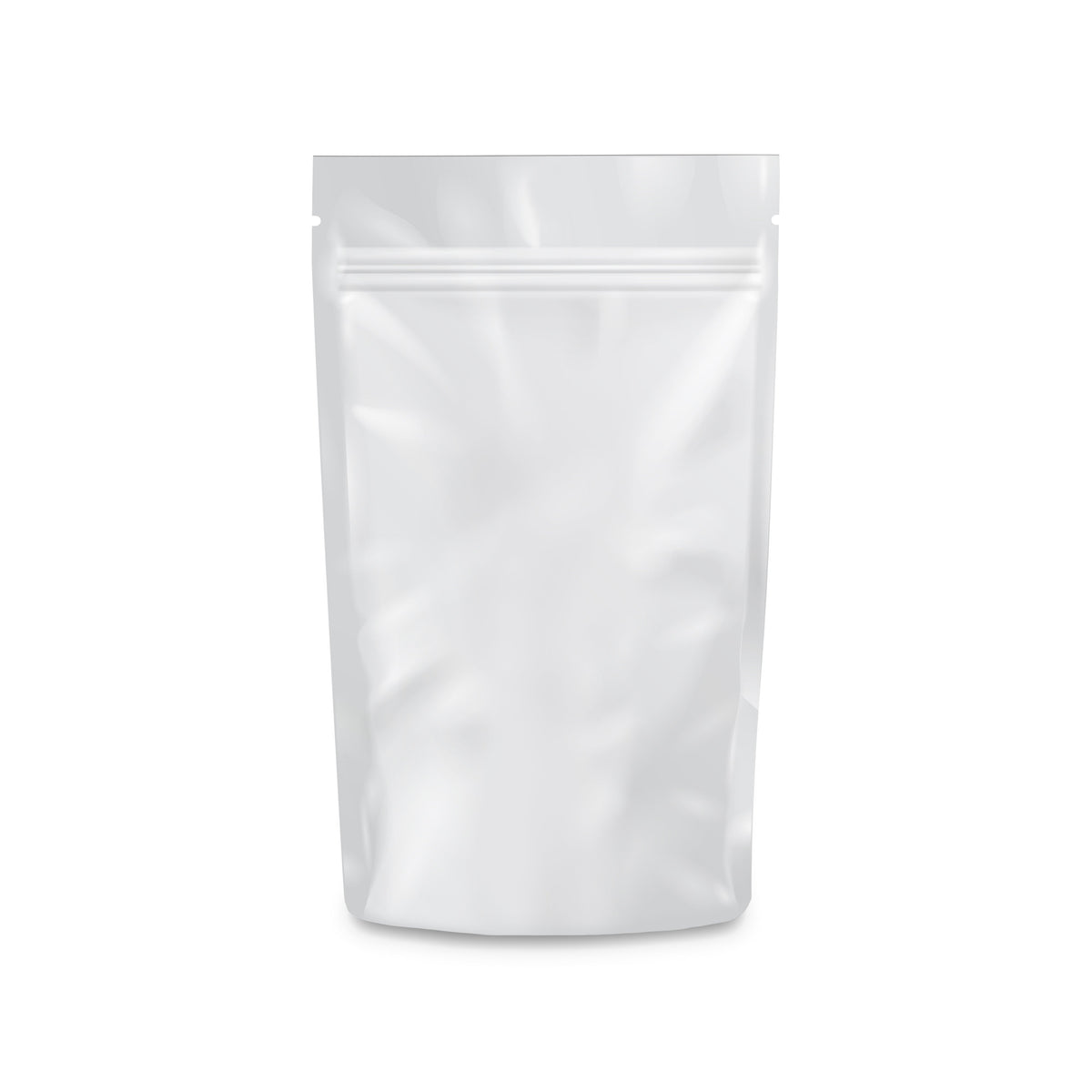 Loud Lock 1/4 Ounce Mylar Smell Proof Vacuum Seal Bags - 100 Count All White - Discreet Smoker