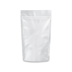 Loud Lock 1/4 Ounce Mylar Smell Proof Vacuum Seal Bags - 100 Count All White - Discreet Smoker
