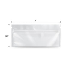 Loud Lock Pre Roll Mylar Smell Proof Vacuum Seal Bags - 100 Count All White - Discreet Smoker