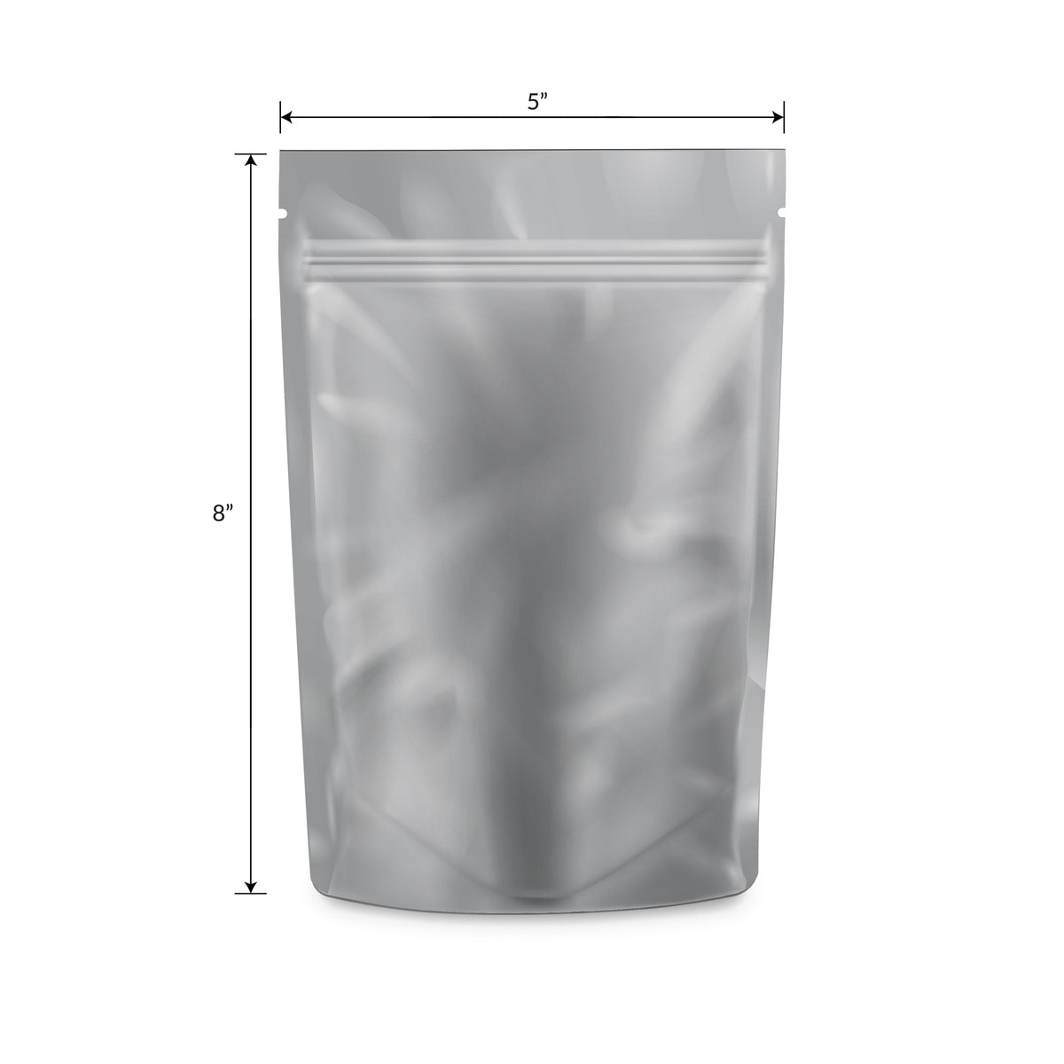 Loud Lock 1/2 Ounce Mylar Smell Proof Vacuum Seal Bags - 100 Count Black/Clear - Discreet Smoker
