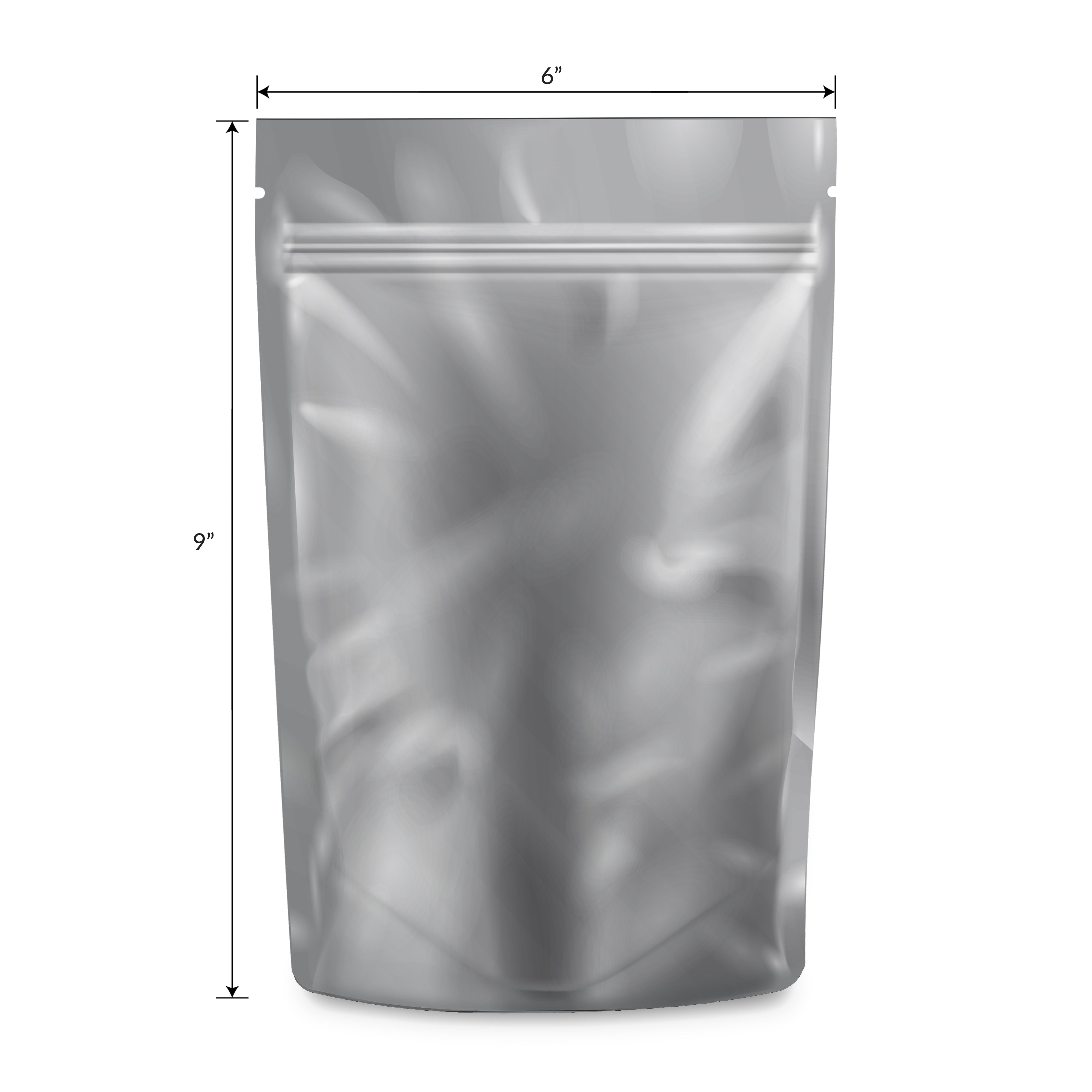 Loud Lock 1 Ounce Mylar Smell Proof Vacuum Seal Bags - 100 Count Black/Clear - Discreet Smoker