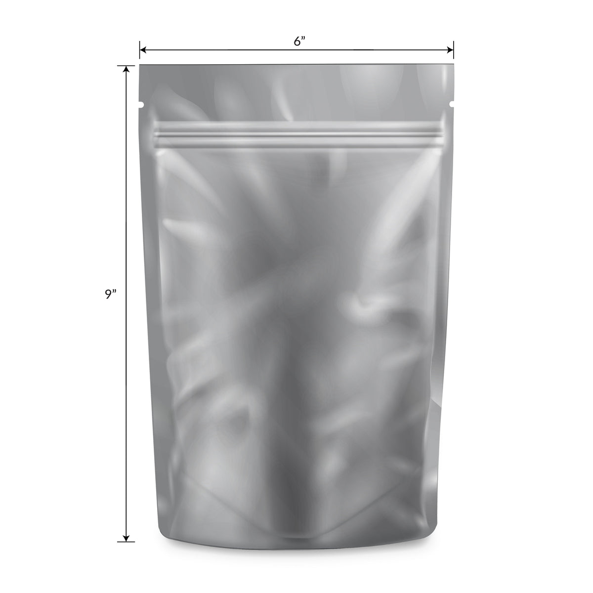 Loud Lock 1 Ounce Mylar Smell Proof Vacuum Seal Bags - 100 Count Black/Clear - Discreet Smoker