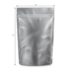 Loud Lock 1 Ounce Mylar Smell Proof Vacuum Seal Bags - 100 Count Black/Clear - Discreet Smoker
