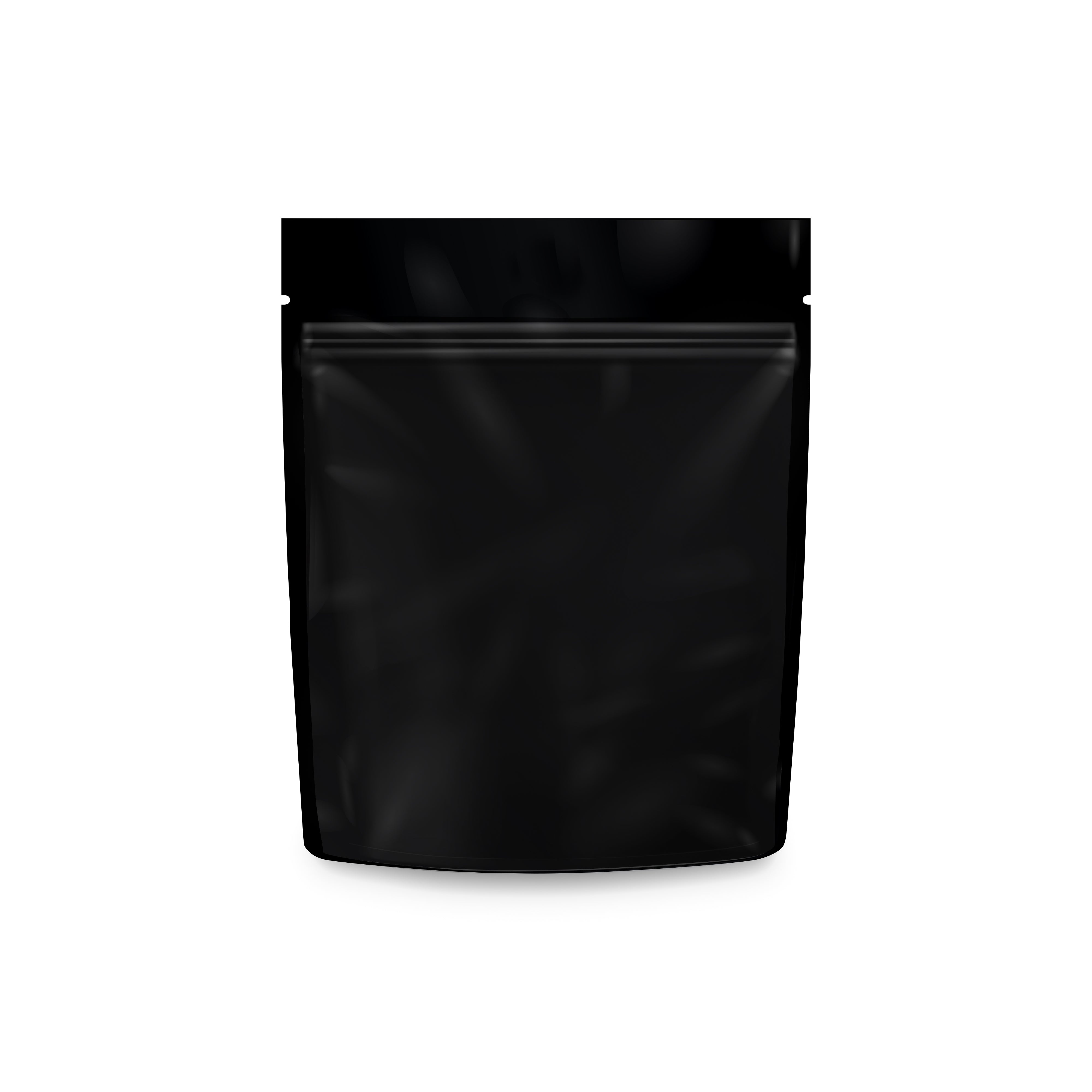 Loud Lock 1 Gram Mylar Smell Proof Vacuum Seal Bags - 100 Count All Black - Discreet Smoker