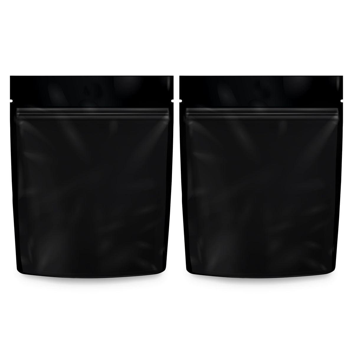 Loud Lock 1 Gram Mylar Smell Proof Vacuum Seal Bags - 100 Count All Black - Discreet Smoker
