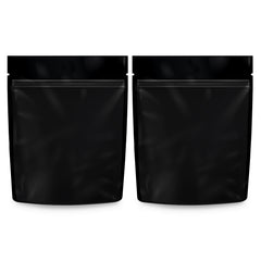 Loud Lock 1 Gram Mylar Smell Proof Vacuum Seal Bags - 100 Count All Black - Discreet Smoker