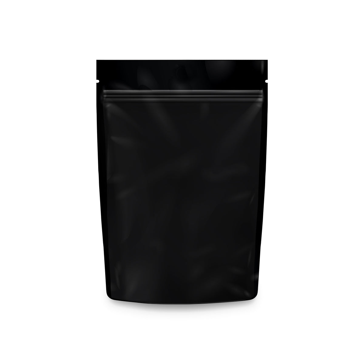 Loud Lock 1/8 Ounce Mylar Smell Proof Vacuum Seal Bags - 100 Count All Black - Discreet Smoker