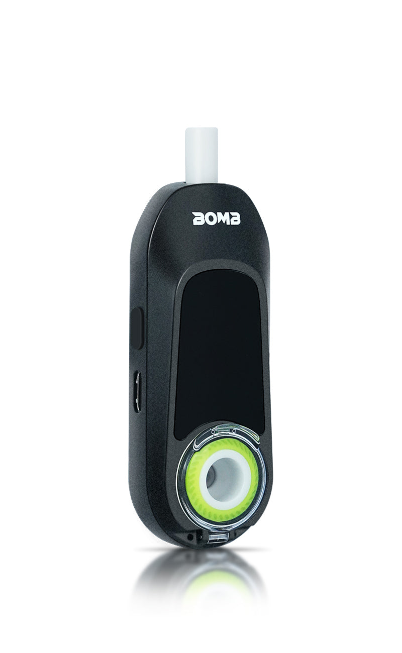 Bomb × VapX Magic Bean Mobile Vaporizer - Onyx Black - Discreet Smoker
