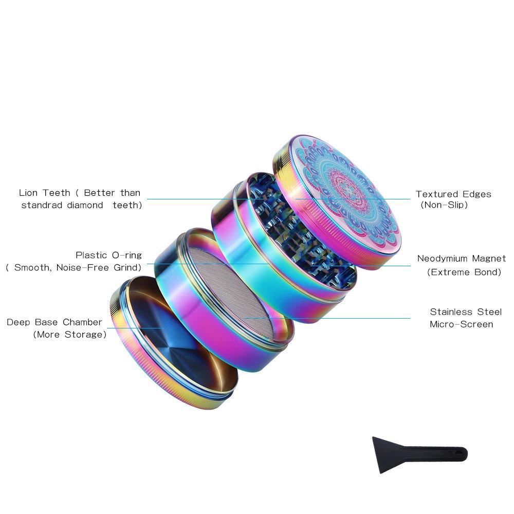 Titanium Grinder Blue - Discreet Smoker