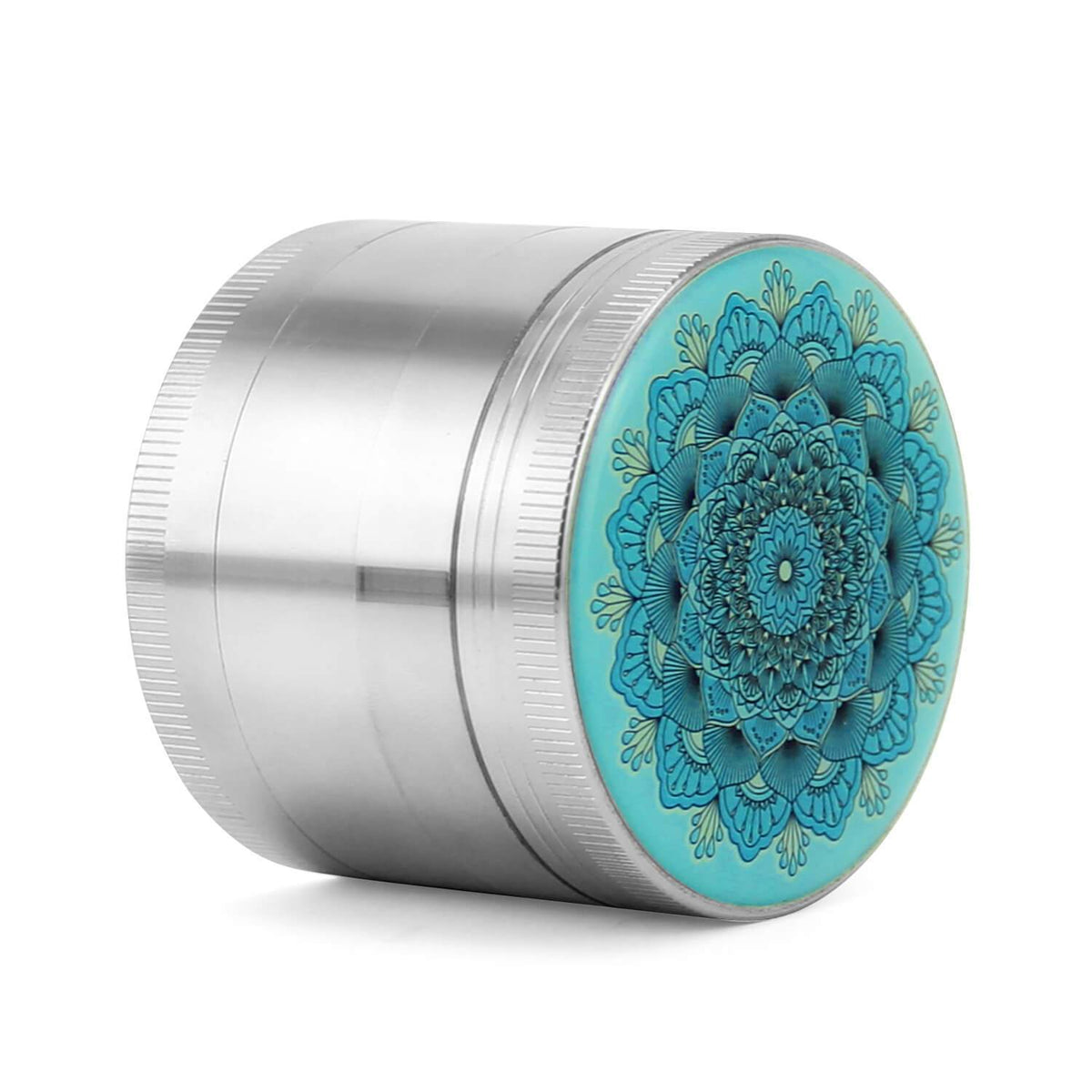 Mandala Grinder Silver - Discreet Smoker