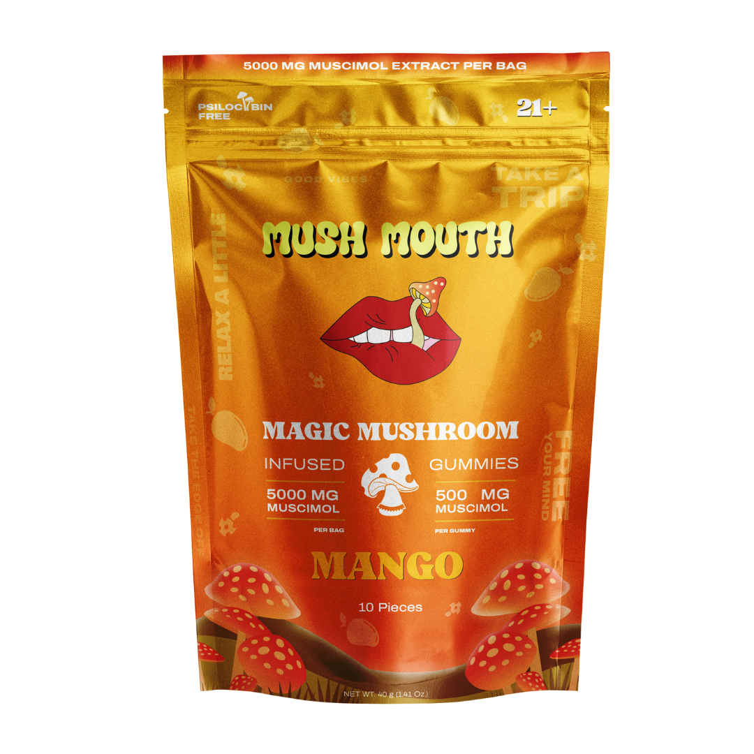 Amanita Muscaria Mushroom Gummies 5000mg - Discreet Smoker