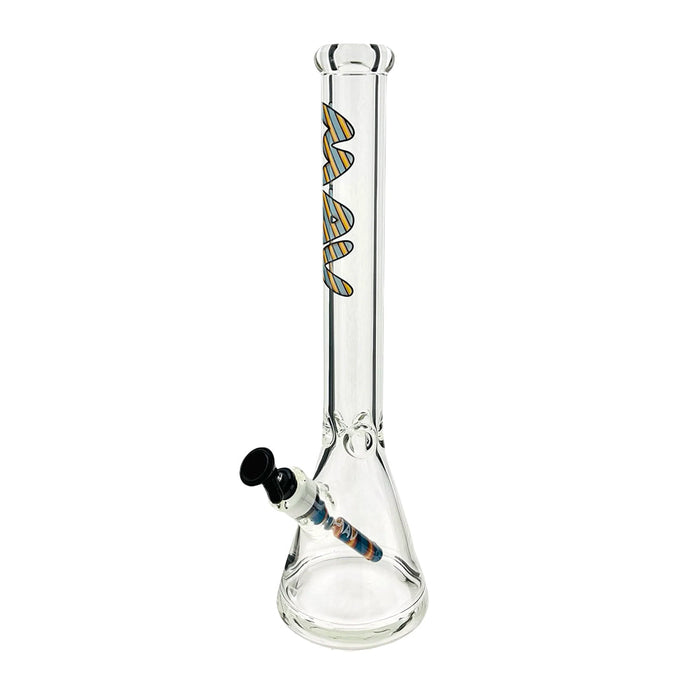 MAV Glass 18" Classic Wigwag Beaker, Match Fire