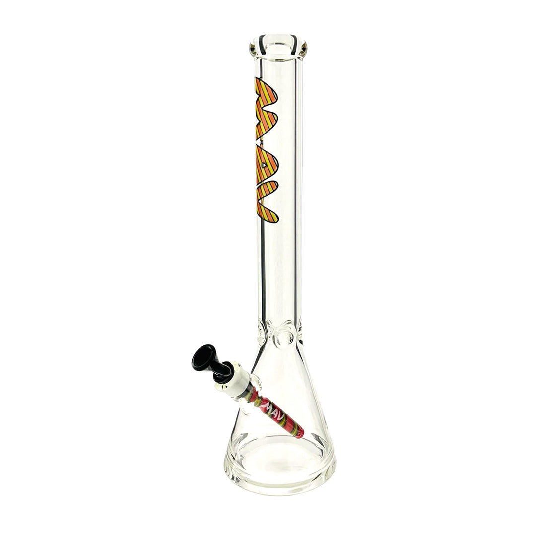 MAV Glass 18" Classic Wigwag Beaker - Discreet Smoker