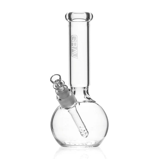 GRAV Round Base Glass Water Pipe - Discreet Smoker