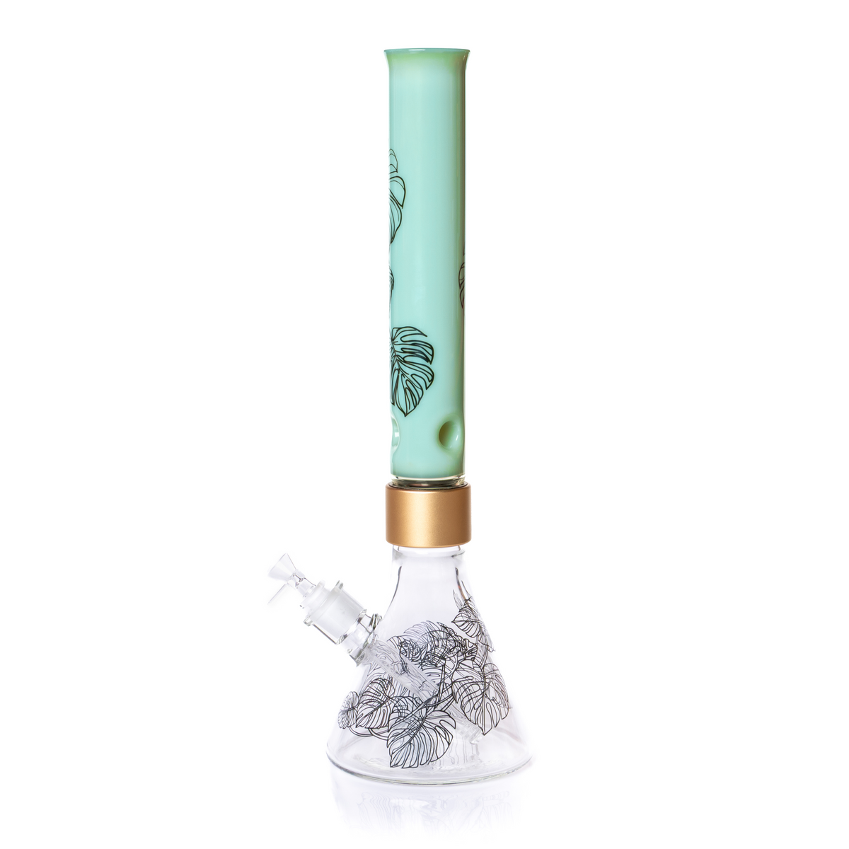 Monstera Tall Beaker - Discreet Smoker