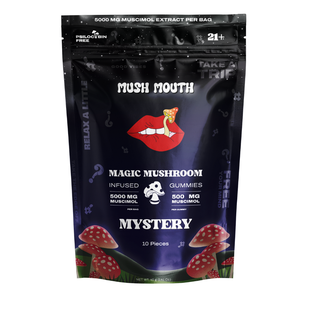 Amanita Muscaria Mushroom Gummies 5000mg - Discreet Smoker