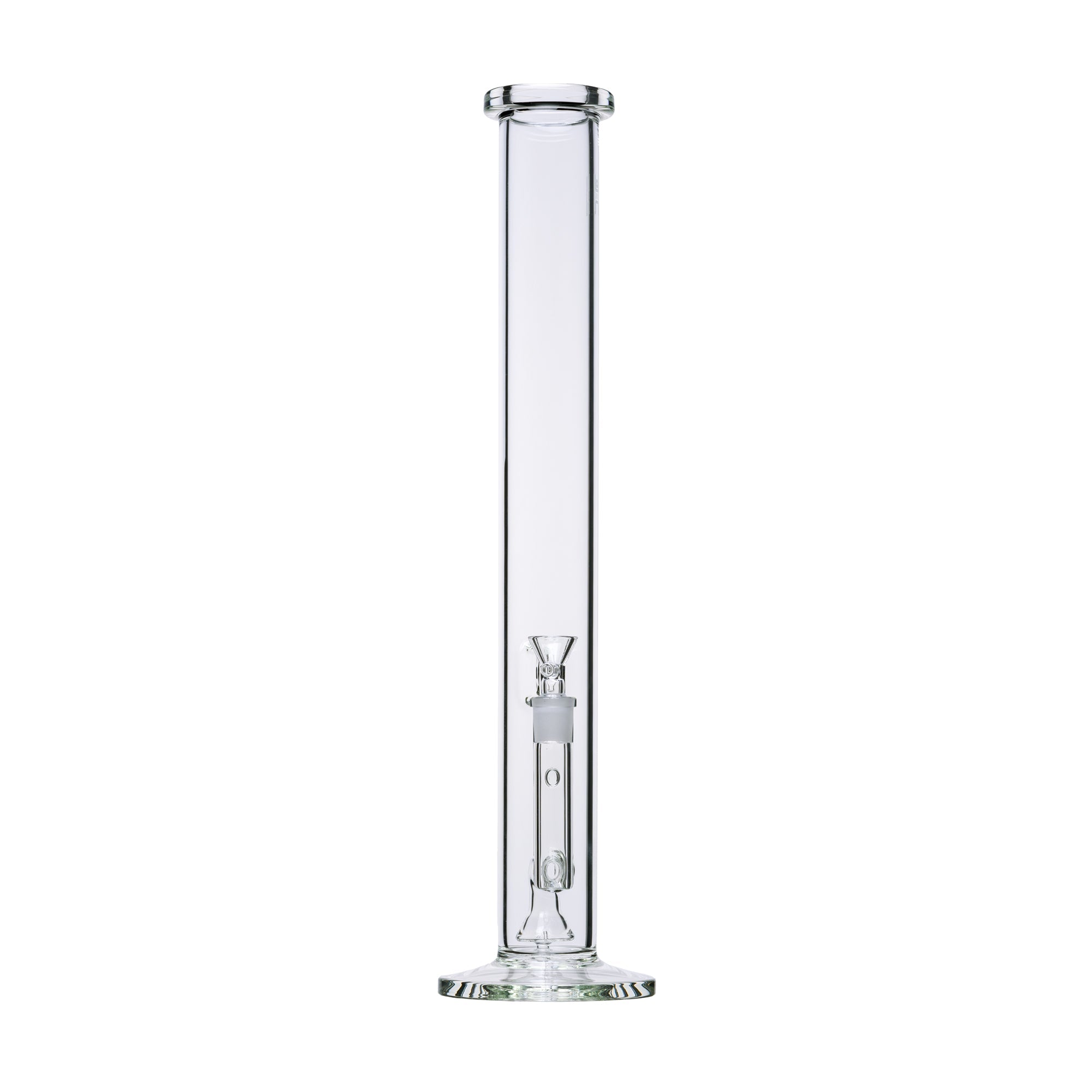 Human Grade 18" Tube Straight Glass Water Pipe - Discreet Smoker
