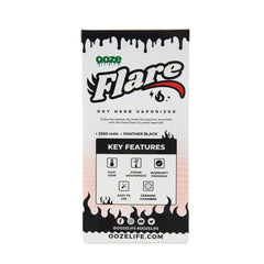 Ooze Flare Dry Herb Vaporizer - Discreet Smoker