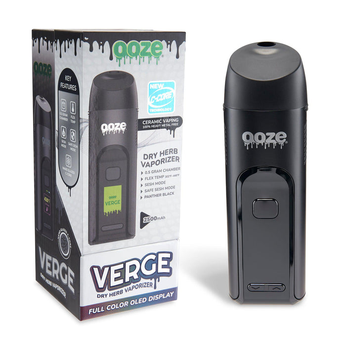Ooze Verge Dry Herb Vaporizer – 2500 mAh C-Core, Panther Black
