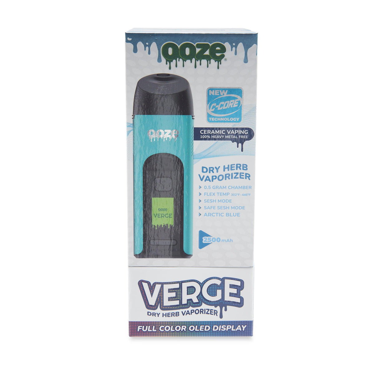 Ooze Verge Dry Herb Vaporizer – 2500 mAh C-Core - Discreet Smoker