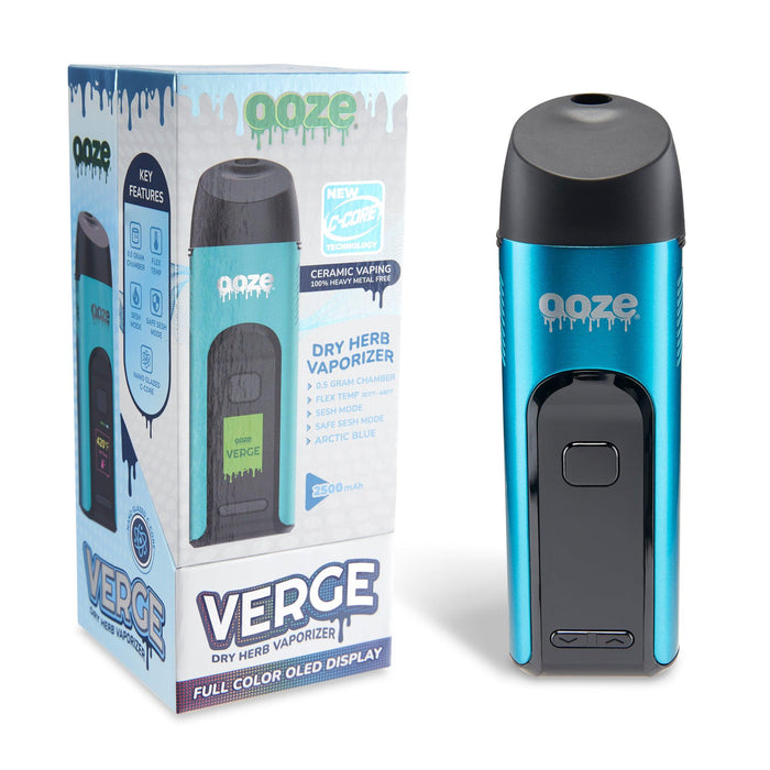 Ooze Verge Dry Herb Vaporizer – 2500 mAh C-Core, Sapphire Blue