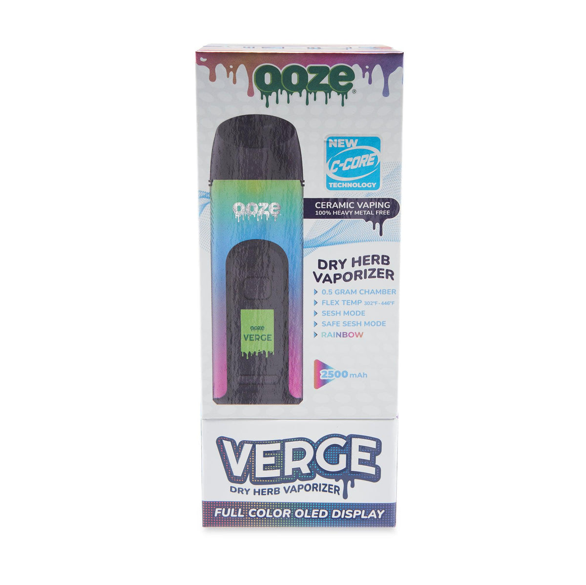 Ooze Verge Dry Herb Vaporizer – 2500 mAh C-Core - Discreet Smoker
