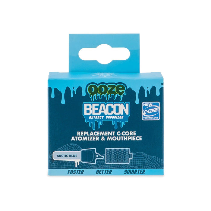 Ooze Beacon Onyx Atomizer & Mouthpiece Replacement Pack, Arctic Blue