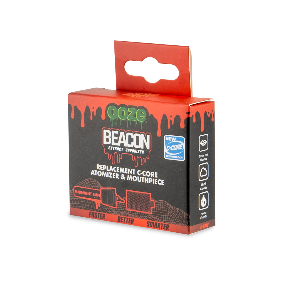 Ooze Beacon Onyx Atomizer & Mouthpiece Replacement Pack - Discreet Smoker