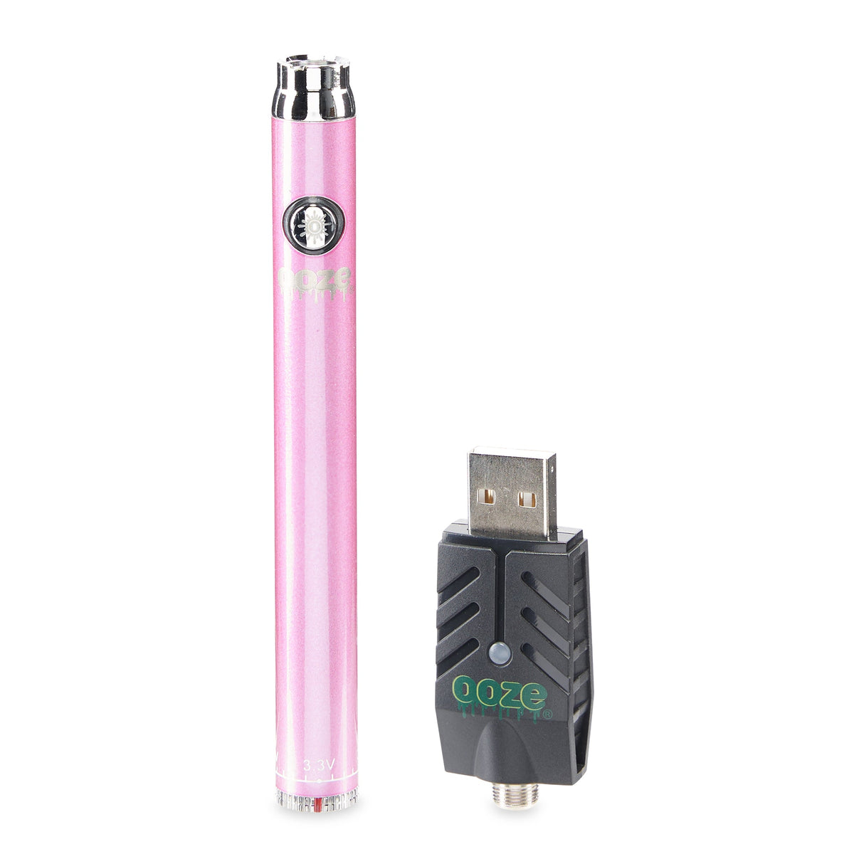 Ooze Slim Twist 510 Thread 320 mAh CBD Vape Pen Battery + USB Charger - Discreet Smoker