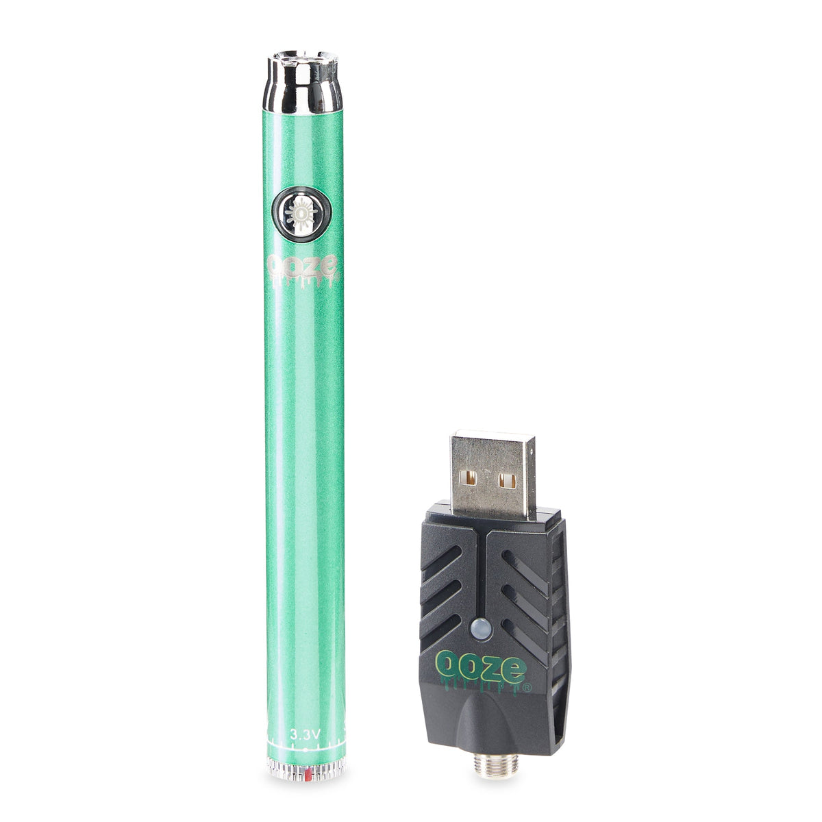 Ooze Slim Twist 510 Thread 320 mAh CBD Vape Pen Battery + USB Charger - Discreet Smoker