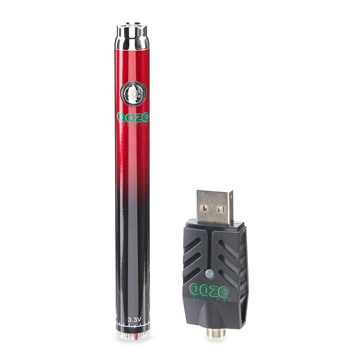 Ooze Slim Twist 510 Thread 320 mAh CBD Vape Pen Battery + USB Charger - Discreet Smoker
