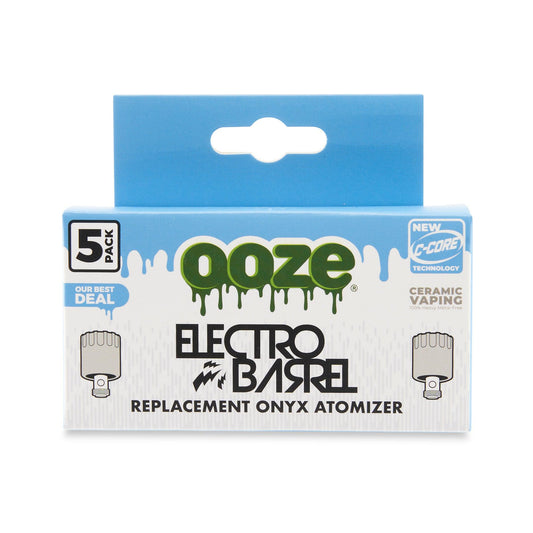 Ooze Electro Barrel Onyx Atomizer Replacement 5-Pack - Discreet Smoker